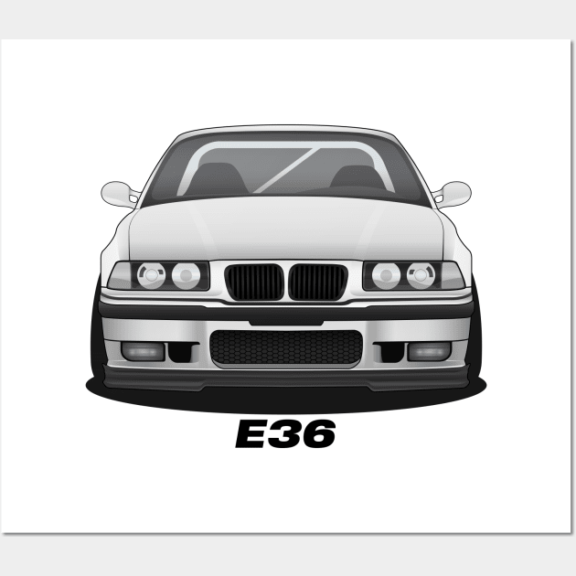 White E36 Wall Art by turboosted